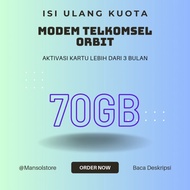 Voucher Paket Data Telkomsel Orbit 70GB