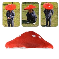 Wellb Christmas Funny Hat Stuffed Mushroom Shape Hat Funny Crazy Hat Photography Hat