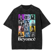 【Beyonce poster in the style of the eras tour 】graphic 100% Heavyweight cotton Washed short-SLEEVE T