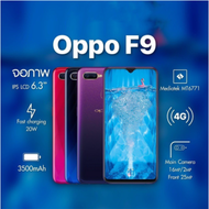 (ใหม่เอี่ยมมือหนึ่ง)OPPO F9 โทรศัพท์มือถือ (ของเเท้100%)RAM 8GB Rom256GB, ประกันร้าน 12 เดือน แถมฟรี
