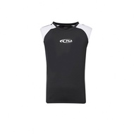 FILA 男抗UV吸濕排汗圓領背心-黑色 1TKZ-1300-BK