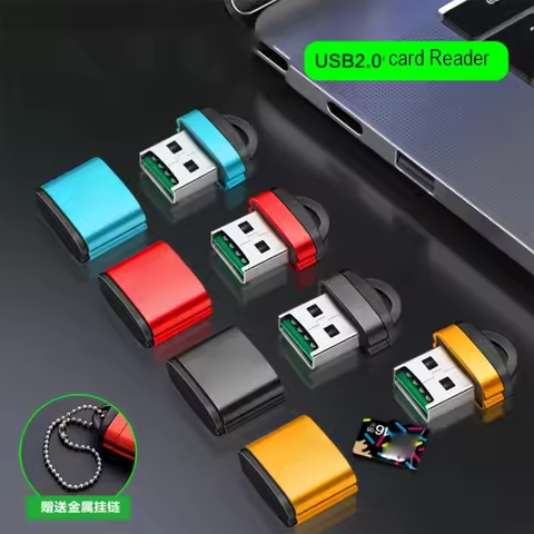 2/6Pcs For USB TF Card Reader USB 2.0 Mini Mobile Phone Memory Card Reader High Speed USB Adapter Fo