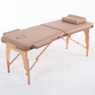 找得 - 簡約便攜式折疊按摩床SPA美容床推拿床理療床(卡其色 不包安裝） 26008