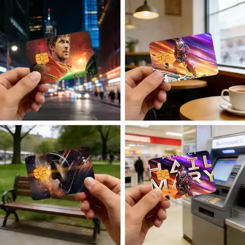 Project tv H-hail M-Mary Credit card stickers bank cards public transport cards waterproof and scrat