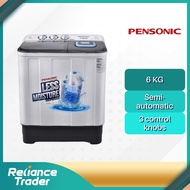 PENSONIC SEMI AUTO WASHING MACHINE 6KG | PWS-6005X