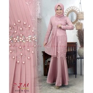 Gamis Tille Rempel duyung selendang ceruty original realpict / Gamis Tille Premium / Gamis Tille Rem