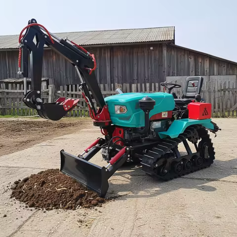 Customize Durable Crawler Tractor 25HP 35HP 45HP Multipurpose Rubber Track Tractor For Wetland Farmi