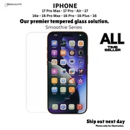 iPhone 17 Pro Max - 17 Pro - 17 Air - 16e - 16 Pro Max - 16 Plus Tempered Glass Screen Protectors
