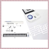 Roll Up Piano 88 Keys Portable Electronic Piano Keyboard Premium Silicone&amp;Builtin Speakers Rechargeable Electronic Piano