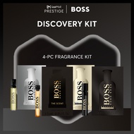 [Try &amp; Buy] BOSS Fragrances Try &amp; Buy Discovery Kit (BOSS Fragrances BOSS Bottled Eau de Parfum for Men 1.2ml Vial + BOSS The Scent for Him Eau de Toilette 1.5ml Vial + BOSS Bottled Parfum for Men 1.2ml Vial) + Repurchase Voucher