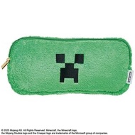 日本 MINECRAFT 我的世界 CREEPER 綠色絨毛布 筆袋
