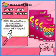 Copy One Bond Paper Short/Letter , Legal, A4, A5 (500 sheets per ream)