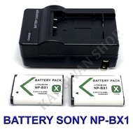 NP-BX1 \ BX1 แบตเตอรี่ \ แท่นชาร์จ \ แบตเตอรี่พร้อมแท่นชาร์จสำหรับกล้องโซนี่ Battery \ Charger \ Battery and Charger For Sony Cybershot DSC-HX50V,HX300,HX400,RX1,RX100,WX300,HDR-AS10,AS15,AS30V,AS50R,AS100V,AS300R,CX240,CX440,MV1,PJ275 BY KANGWAN SHOP