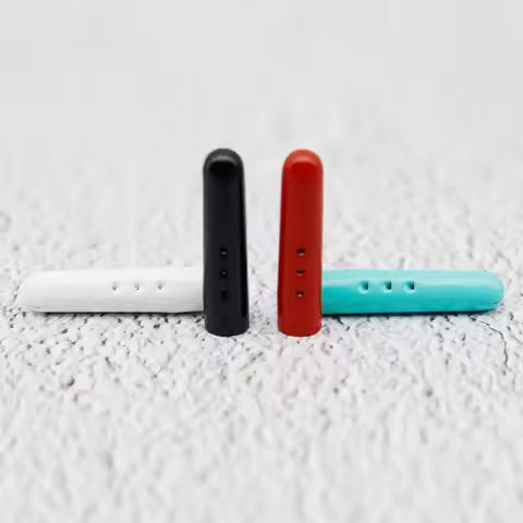 Solid Color Metal Copper Open Mouth Three-hole Laces Aglet ends Shoes Accesories Decoration 23mm*4.5