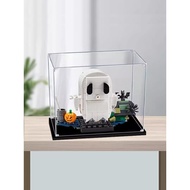 [Acrylic Display Box] Halloween Ghost Square Head Acrylic Display Box Suitable for Lego 40351 Transp