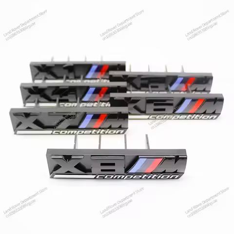 3D ABS Car Front Grille Badge Emblem For BMW M XM2 XM3 XM4 X5M XM6 M7 F48 G01 E84 E83 F39 F10 F30 G1