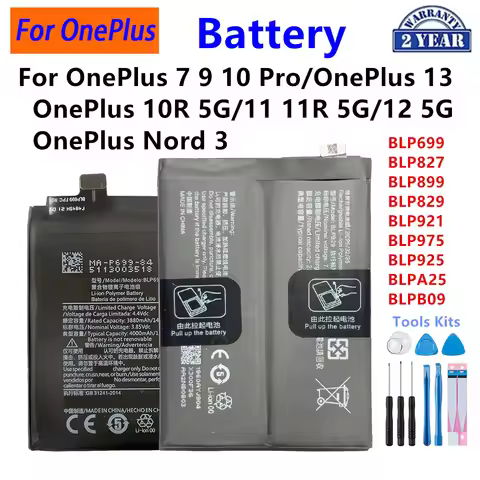 BLP699 BLP827 BLP899 BLP829 BLP921 BLP975 BLP925 BLPA25 BLPB09 Battery For OnePlus 7 9 10 Pro OnePlu