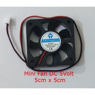 DC 5 Cooling Fan VOLT 5cm x 5cm Mini Fan DC 5 VOLT 5cm