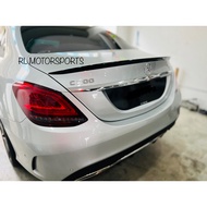 Mercedes benz w205 C43 C63 AMG RT Carbon fiber rear boot trunk ducktail lip spoiler bodykit body kit