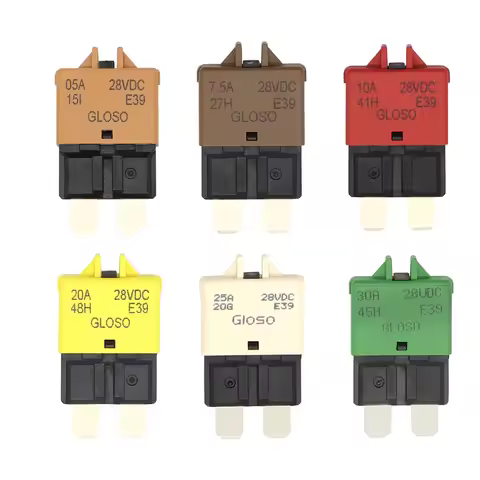 Auto Accessories Manual Reset Fuse Adapter Reset Circuit Breaker Blade Fuse Adapter ATC Circuit Brea