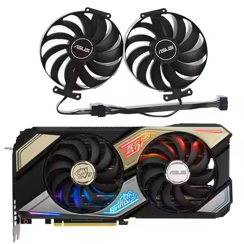 2FAN 95MM CF1010U12S FDC10U12S9-C T129215SU Video card cooling fan，For ASUS KO GeForce RTX 3070、RTX 