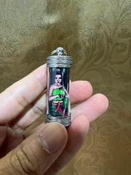 全綠色蛇仙子佛牌 阿赞明一期蛇仙