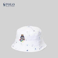 Polo Ralph Lauren Kids หมวกเด็กผู้ชาย Paint-Splatter Polo Bear Bucket Hat รุ่น CWPOHGSIJ420115 สีขาว