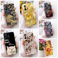 For Xiaomi 11T Case 11T Pro Clear Fashion Butterfly Cute Funny Painted Casing For Xiaomi 11T Pro