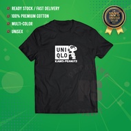 Uniqlo Kaws Peanut T-Shirt Unisex T Shirt Shirts Pakaian Baju Sale Cotton Tee Shirts Classic Short Sleeve Lengan Pendek