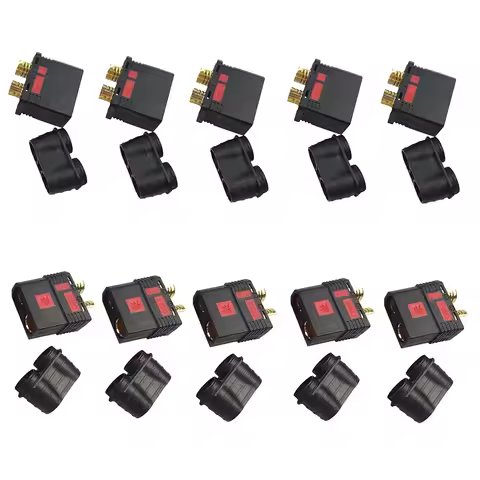 2/5pair QS8-S Heavy Duty Battery Connector Anti-Spark Gold Connector Large Power Plug for RC Plant p