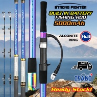 STRONG FIGHTER ROD BATTERY FISHING ROD 5000mAh JORAN PANCING BERBATERI MESIN ELEKTRIC BANGLA JIGGING