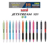 UNI | JETSTREAM 101 | 0.5/0.7mm | BLUE/BLACK/RED INK | ARCHIVAL-QUALITY HYBRID INK | DONG-A Q-KNOCK | RETRACTABLE | PENS