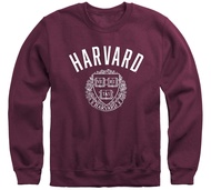 Barnesmith Harvard University Adult Unisex Crewneck Sweatshirt, Heritage, Crimson, X-Large