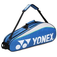 YONEX กระเป๋าไม้แบดมินตันสำหรับ3 Racquets กันน้ำเดี่ยวไหล่ลูกขนไก่แร็กเก็ตกระเป๋ากีฬาพร้อมช่องรองเท้า