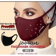 💥LIMITED TIME OFFER✴💥ready stock face mask jovian mask kain muslimah (diamond) tie back ikat belakang