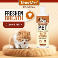 🐾 Nanovet Pet Dental Care Water Additive for Cat & Dog (500ml) 🐶🐱