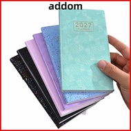 ADDOM 2027 Planner, 2027 Multicolor A6 Planner Notebook,  Portable Lined Pages Weekly Planner Daily 