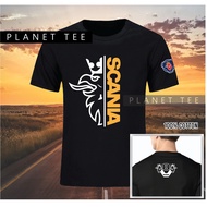 SCANIA V8 T-Shirt Pilot Darat Baju Lori TRUCKERS Truck LOGO LORRY Shirt Design