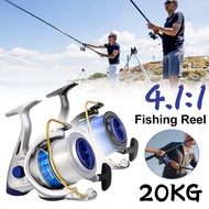 [Free Ship] 10000 Series Spinning Baitcasting Fishing Reel Coil 4.1:1 20KG Max Drag Long Shot Saltwater Fishing Accessories