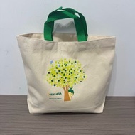 日本 GS YUASA 米色帆布 手提袋