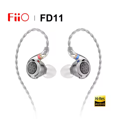 FiiO FD11 1DD Dynamic Driver In-Ear Monitors Earphone Hi-Res Audio Earbuds with 2pin 0.78mm Detachab