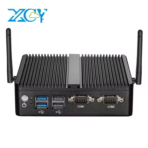 Fanless Mini Industrial PC Intel Celeron N5095 N5105 2x RS232 Serial Ports 2x Gigabit Ethernet Mini-