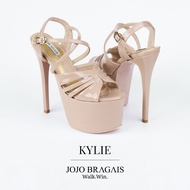 Jojo Bragais Kylie Nude-Glossy 6.5-Inch High Heels | Pageant Heels | Platform Heels