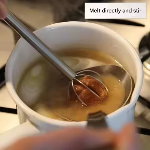 Miso Muddler Stainless Steel Double-Head Miso Paste Stirrer Japanese Food Grade Blender Manual Cream