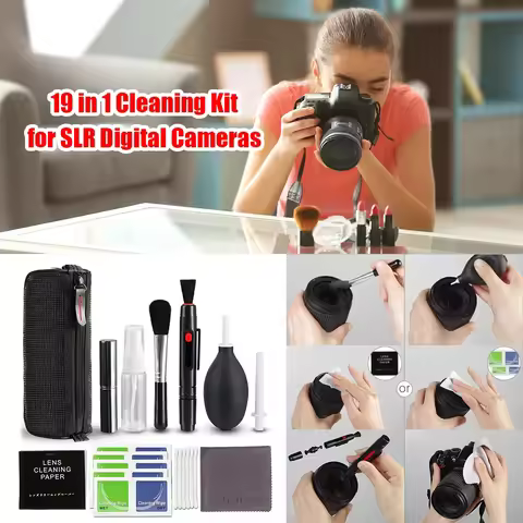 19PCS DSLR Lens Camera Cleaner Kit Professional SLR DV Digital Cameras Cleaning Tool for Sony Fujifi