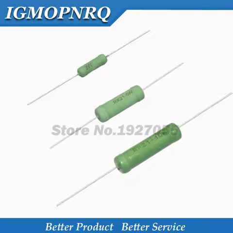 5PCS RX21 6W 10W Wire Wound Resistance 5% 1R 10R 100R 1K 10K 12K 15K 18R 20R 22R 24R 27R 30R 33R 36R