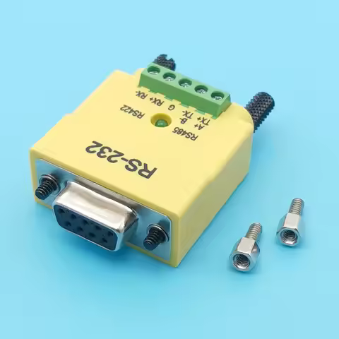 1pc RS232 to RS485 RS422 Converter Serial Plug RS485 Serial Communication DB9 Male Female Interface 