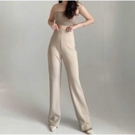 Flare Pants - Highwaist Flare Pants - Women's Semi-Cutbray Culottes