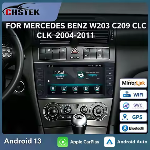 CHSTEK Android Car Radio CAN Bus Decoder for Mercedes Benz C Class W203 CLS CLK W209 2004-2012 Touch