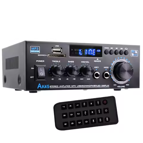 Woopker AK45 HiFi Digital Amplifier Max Power 90Wx2 Channel 2.0 Bluetooth Surround Sound AMP Speaker